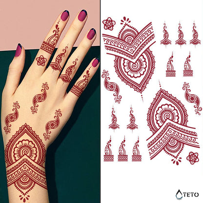 Henna Typ B - TETO Temporäre Tattoos