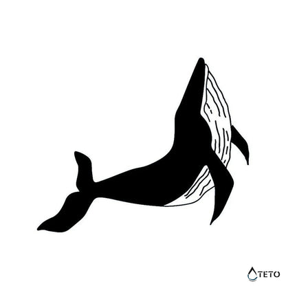 Wal – Semipermanente – Typ A - TETO Temporäre Tattoos