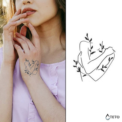 Umarmungen heilen – Semipermanente - TETO Temporäre Tattoos