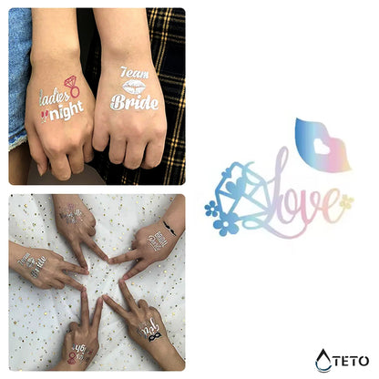 Liebe – Love – Typ A - TETO Temporäre Tattoos