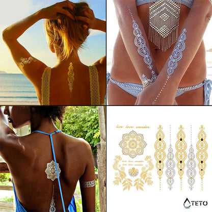 Lebe, liebe, entdecke - Set – Typ C - TETO Temporäre Tattoos