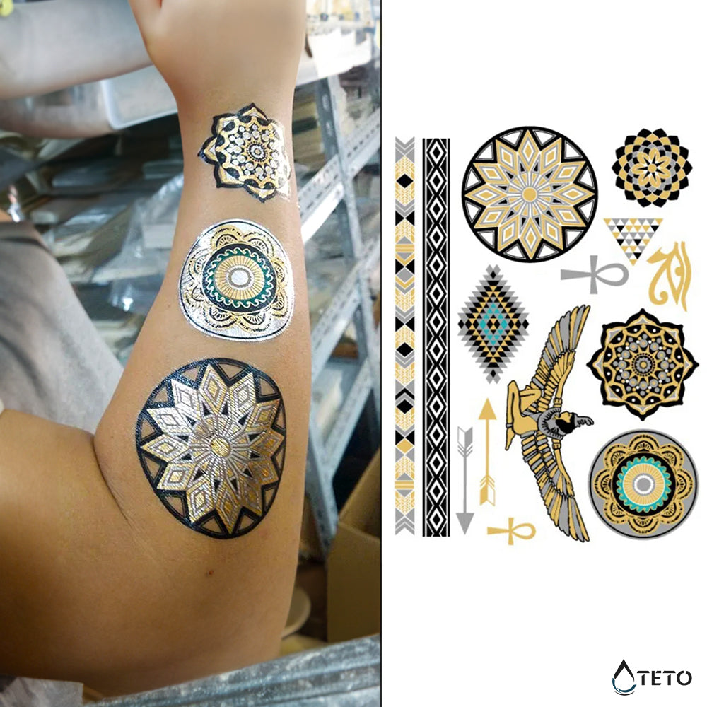Armband und Motive - Set – Typ L - TETO Temporäre Tattoos
