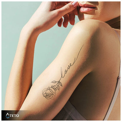 Bezaubernde Frau – Set mit 3 Tattoos
