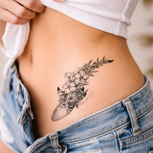 Hai mit Blume - Set – Semipermanente